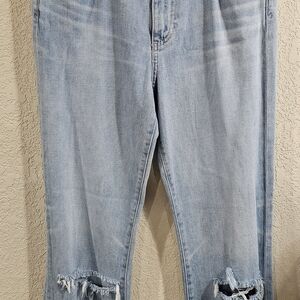 AG Adriano Goldschmied Light Blue Straight Leg Jeans